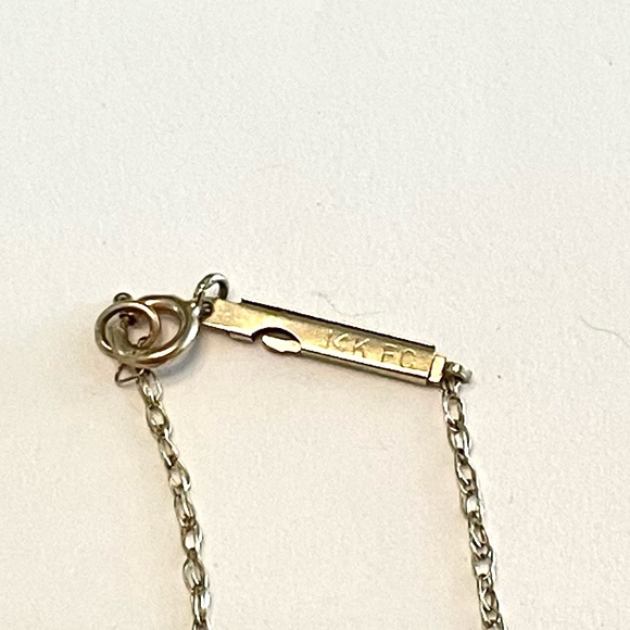 14K FC Gold Pearl Necklace - Picture 3 of 4